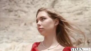 Tiny Blonde Alexa Martens has Poolside Sex in Vixen Debut
